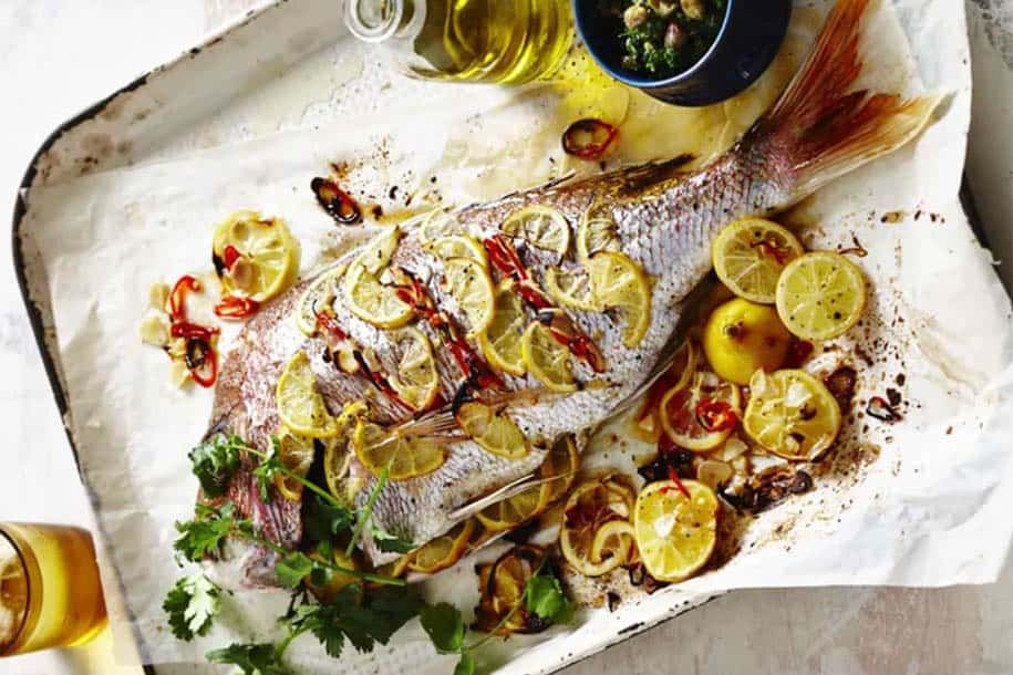 WHOLE BAKED SNAPPER WITH SALSA VERDE - SWIISH Blog