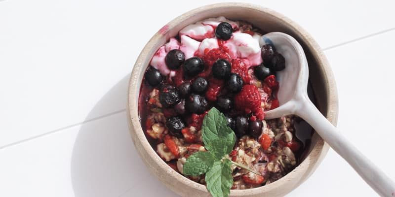 Brekkie recipes, WARMING-BERRY-BIRCHER