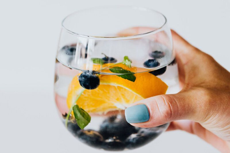 Spice Up Water with berries