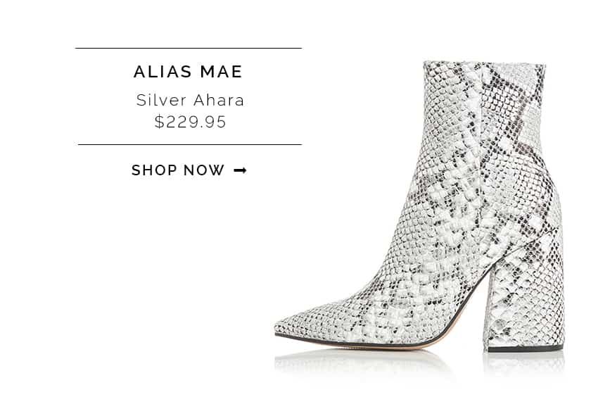 Alias mae ahara hot sale snake boots