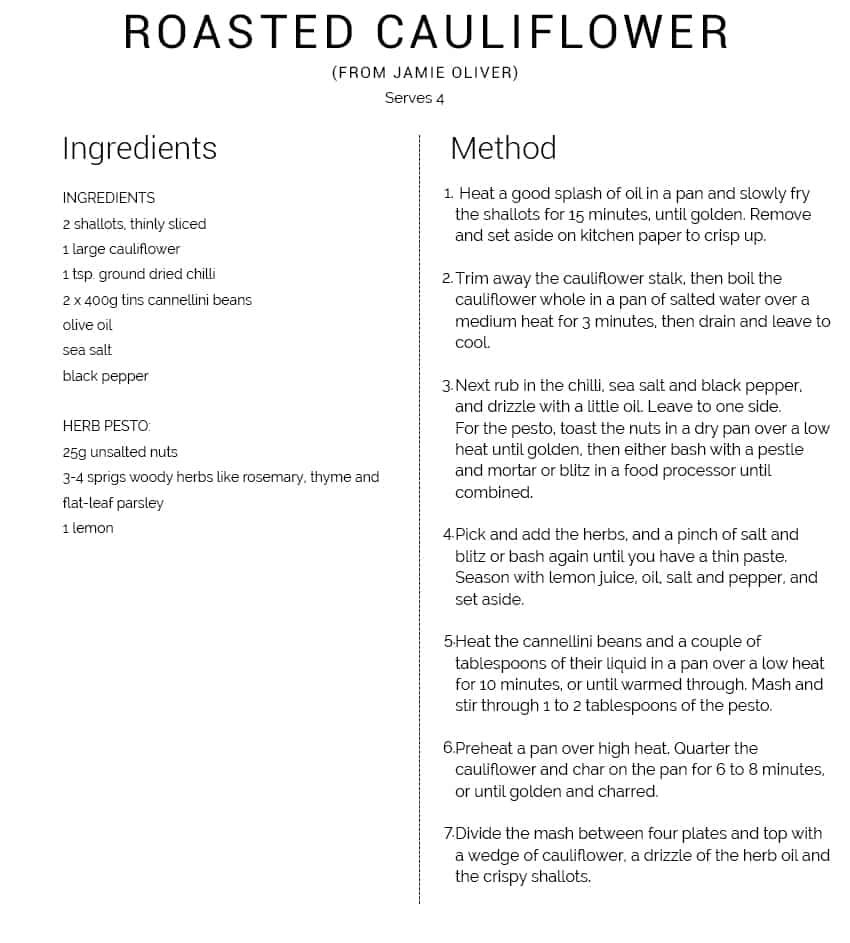 CAULIFLOWER COOKED 3 WAYS - SWIISH Blog