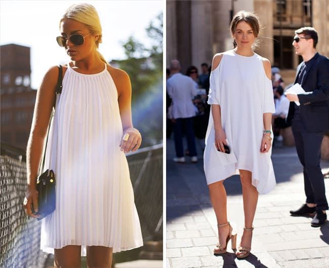 The way you wear itlittle white dresses